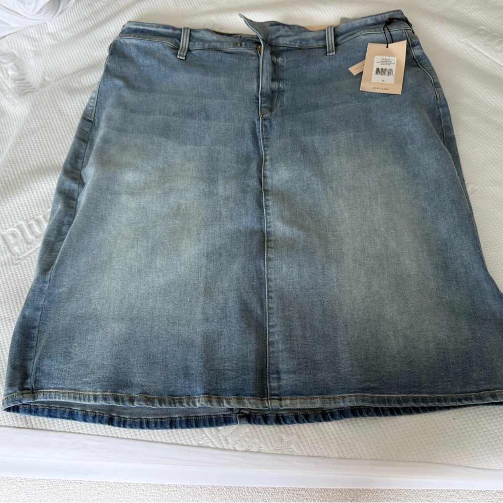 NYDJ Classic Blue Denim Pencil Skirt